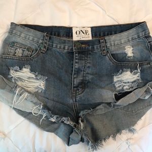 FINAL PRICE DROP One teaspoon denim jean shorts